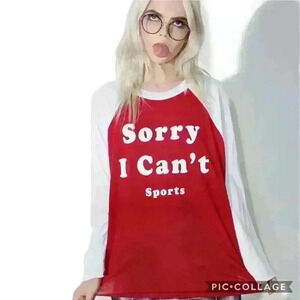 WILDFOX Long-Sleeve Raglan Tee - XS